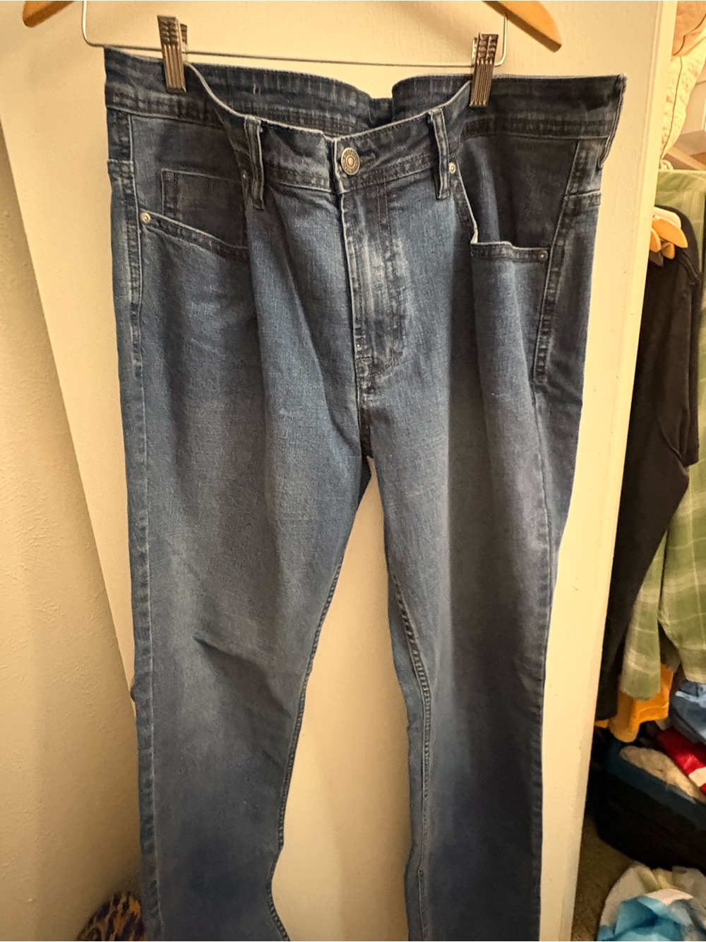 Buffalo David Bitton Men's Straight Leg Denim Jeans - Medium Blue